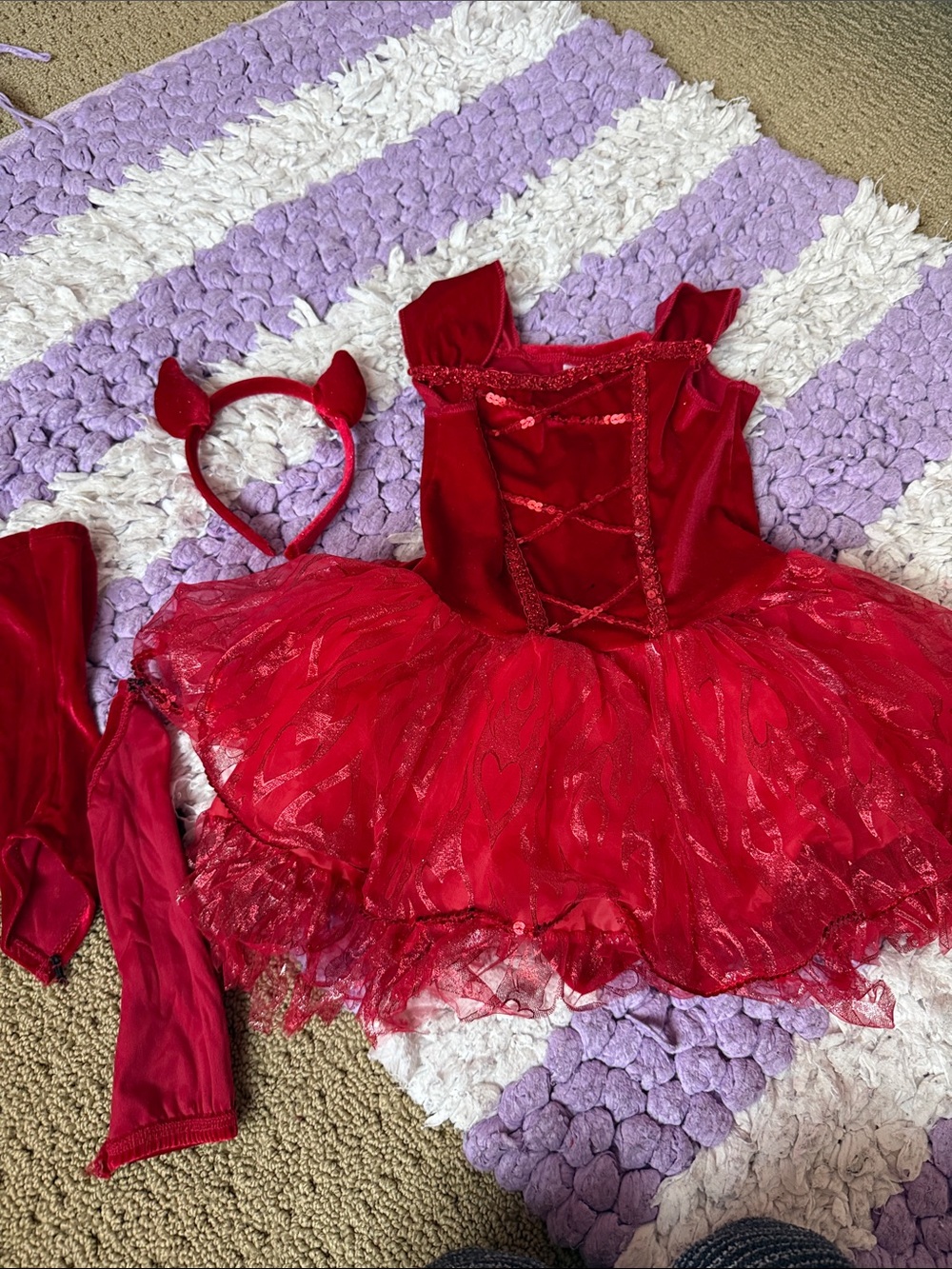 Spirit Red Devil Tutu Costume with Headband
